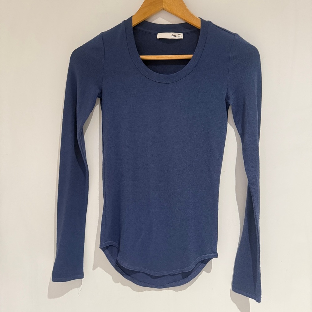 ARITZIA WILFRED FREE Women Blue Long Sleeve Top Size XXS